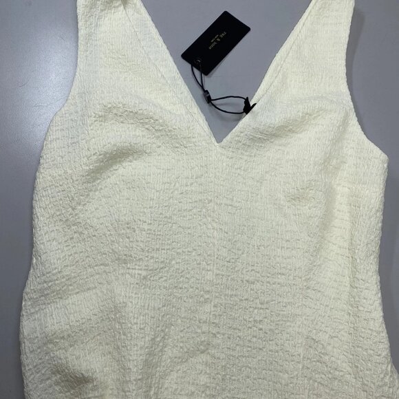 Rag & Bone Women’s Lou V-Neck Tank Midi Dress Size S Ivory - Picture 4 of 9